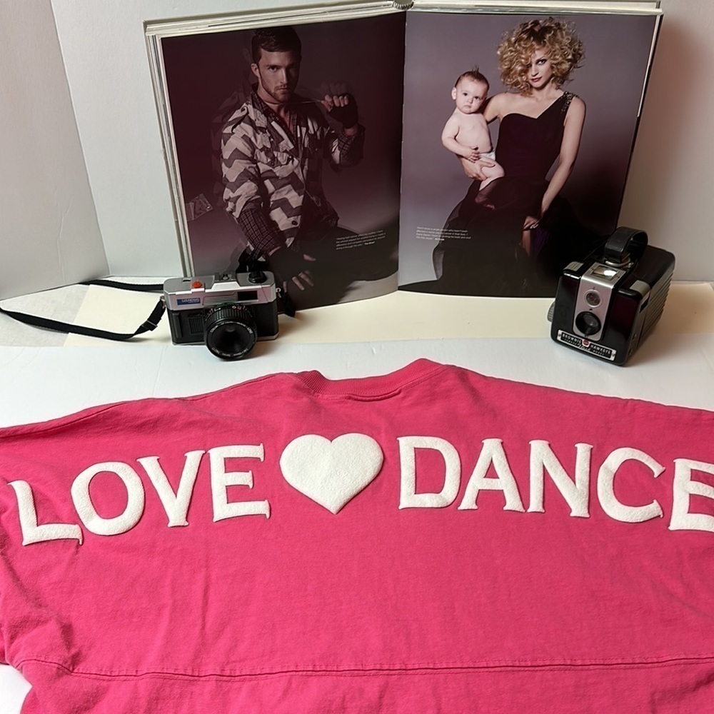 Spirit Jersey Love Dance Pink Graphic Tee XL Dance Studio Cheer Y2K cheer mom - Picture 9 of 10